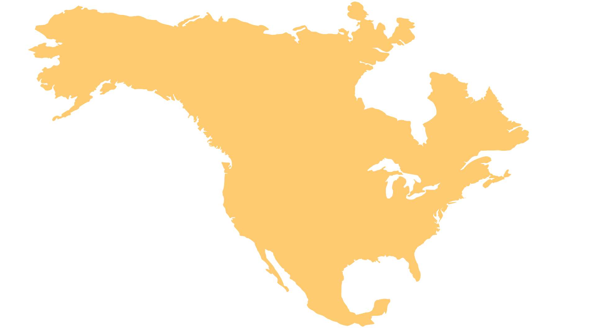 Map of North America